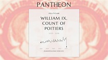 William IX, Count of Poitiers Biography - 12th-century first-born son ...
