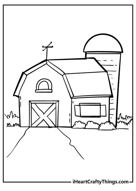 Free Barn Printable Coloring Pages