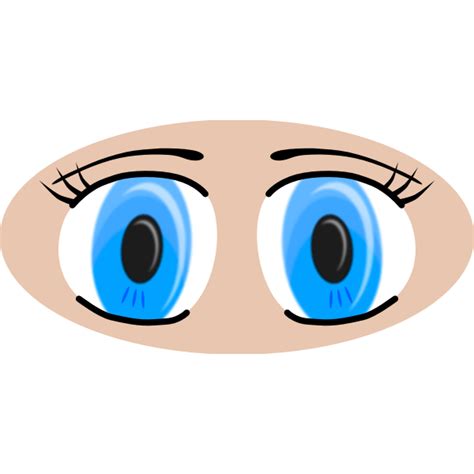 Anime Eyes Vector Illustration Free Svg