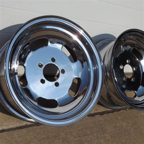 Chrome Steel Wheels Cmw 70 6 Pair 4 A Body 5 Slot 14 X 6