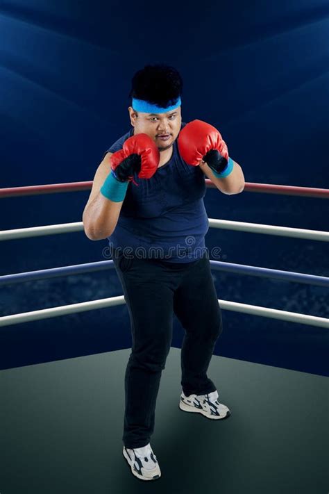 Big Person In The Boxing Ring Stock Image Image Of Lose Loss 68186421