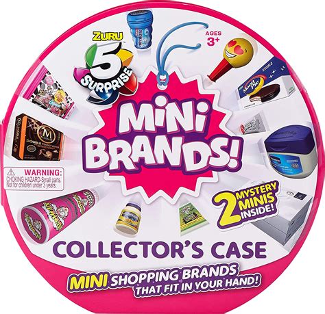 5 surprise mini brands collectors case series 1 de zuru incluye 2 mini juguetes color rojo