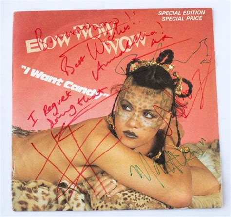Bow Wow Wow I Want Candy Autographed 7 45 Rpm Vinyl Record 1980s