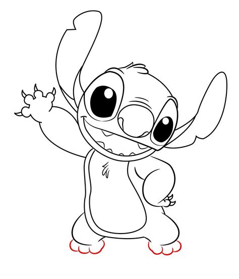 How To Draw Stitch From Lilo And Stitch Lilo Stitch Drawings Easy