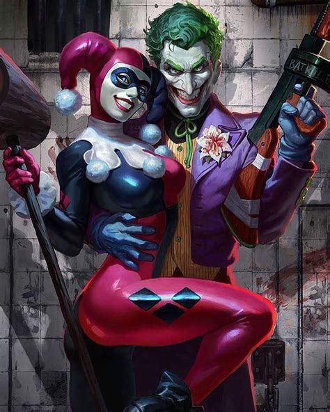 The Joker Harley Quinn Harley Quinn Et Le Joker Harley Quinn Drawing