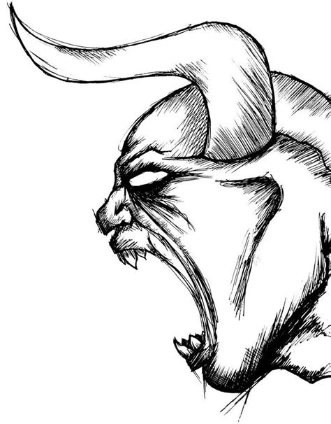 Demon Face Drawing Free Download On Clipartmag