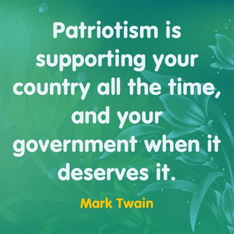 Patriotism Quote By Mark Twain Free Picture For Commercial Use
