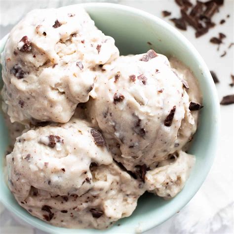 Coconut Chocolate Chip Vegan Ice Cream Recipe Homemade Beaming Baker