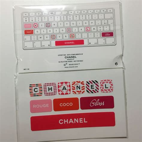 Chanel Keyboard Sticker 其他 其他 Carousell