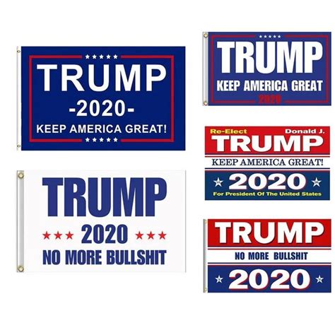 Trump 2020 Flags And Banners Double Sided Printed Flag Presidential Election Trump Flag Banner