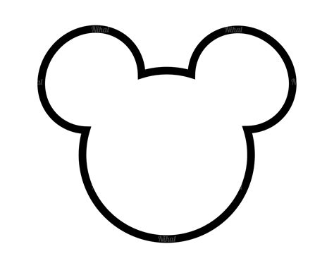 Mickey Head Outline Svg Instant Download Mickey Head Svg Outline Images And Photos Finder