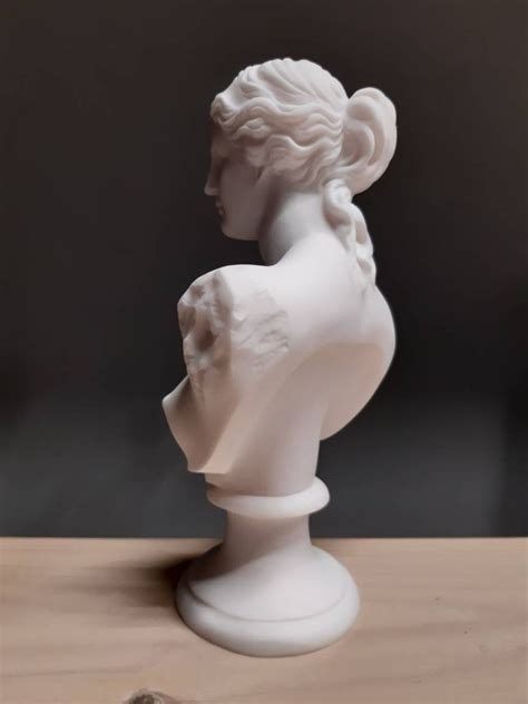 Aphrodite Venus Bust Sculpture Greek Roman Goddess Alabaster Etsy