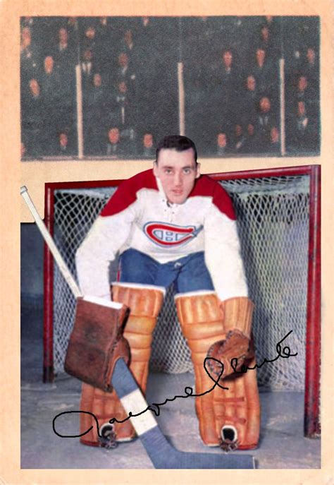 Jacques Plante Montreal Canadiens Hockey Hockey Goalie Canadiens