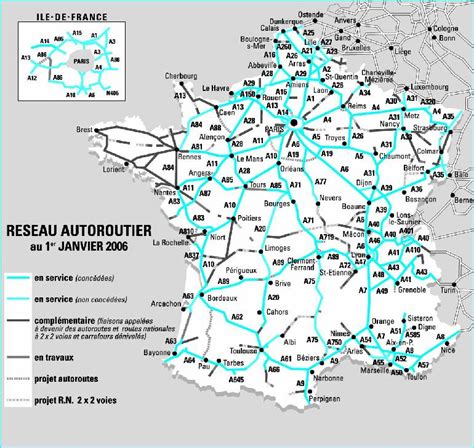 France Map Highway