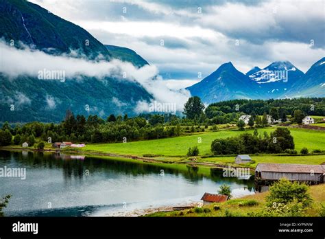 Beautiful Nature Norway Natural Landscape Stock Photo Alamy