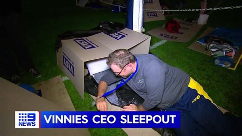 Vinnies Ceo Sleepout Nine News Chief Executive Officer Sydney The