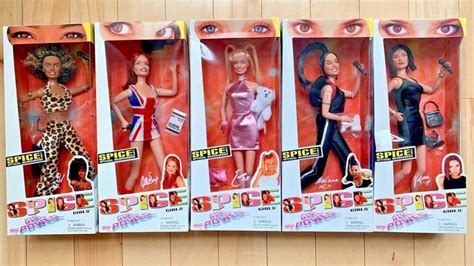 1997 Spice Girls Girl Power Dolls Set Of 5 Galoob New In Boxes Spiceworld Ebay Doll Sets