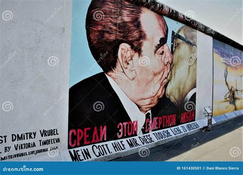 Painting The Kiss Of Brezhnev And Honecker On The Berlin Wall The World S Largest Open Air Art