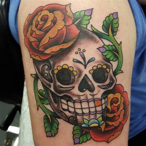 60 Best Sugar Skull Tattoo Designs And Meaning