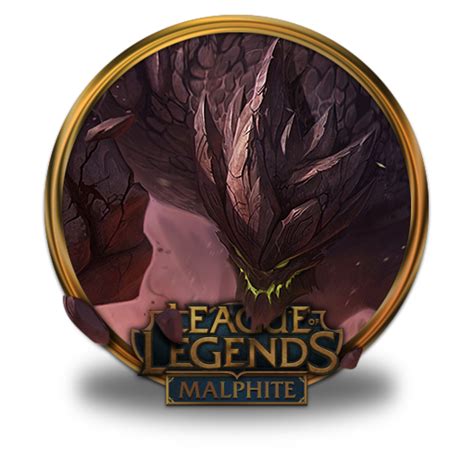 Malphite Icon League Of Legends Gold Border Iconset