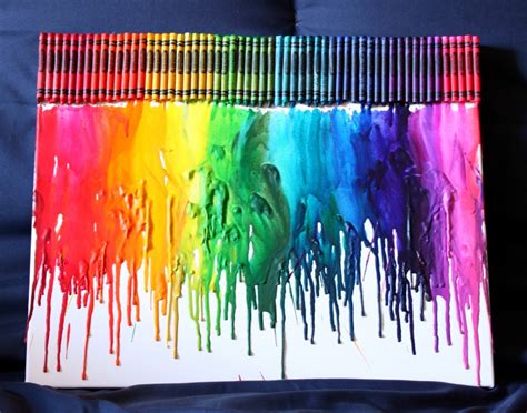 Melted Crayon Art Ideas With Words