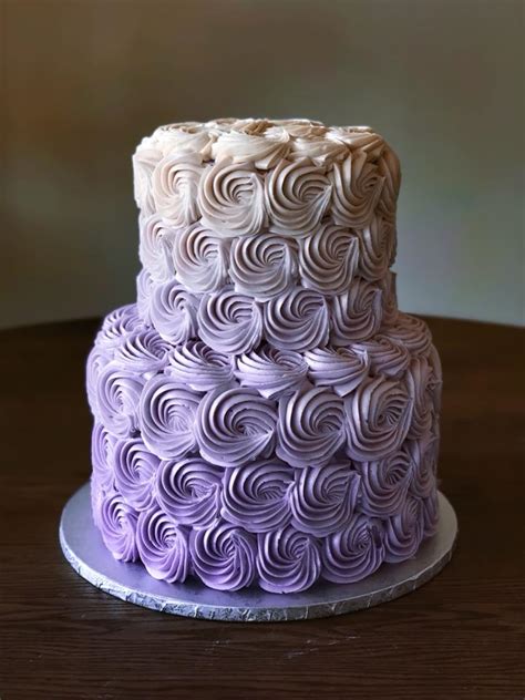 Ombre Rosettes Cake Hayley Cakes And Cookies Hayley Cakes And Cookies