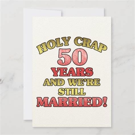 Funny 50th Anniversary Card