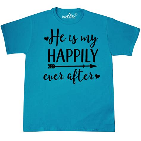 Couples Hes My Happily Ever After Wife T T Shirt Pacific Blue Still In Love Anniversary T