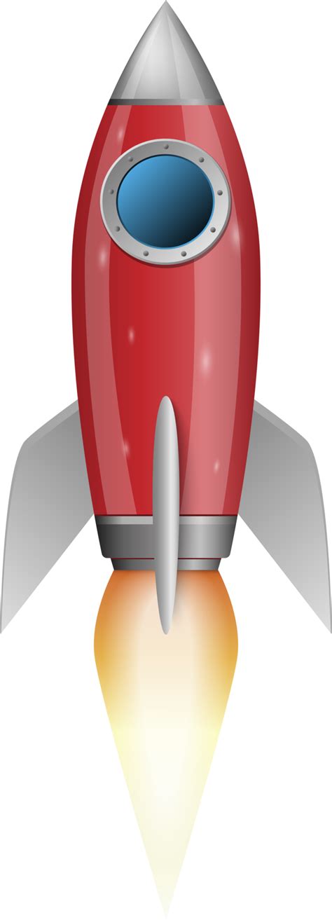 Red Rocket Ship Launch 15339423 Png