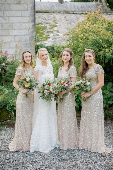 refined raucous and beautiful irish wedding irish wedding bridesmaid dresss bridal party