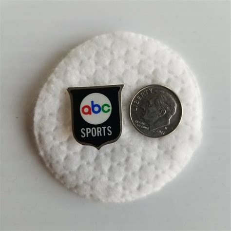 Abc Sports Enamel Logo Lapel Pin