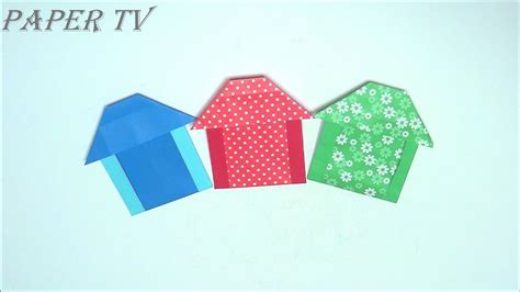 Paper Tv Origami House 집 종이접기 折り紙 家 Como Hacer Casa De Papel Youtube