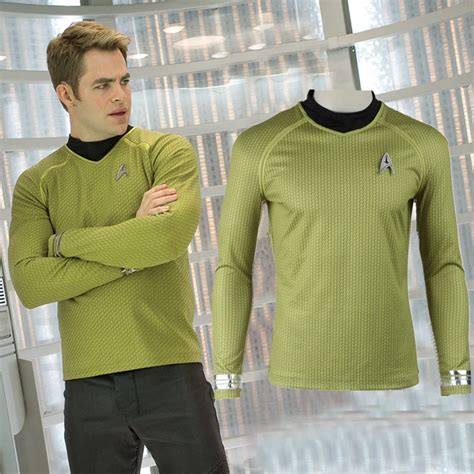 Star Trek Into Darkness Captain Kirk Costume Star Trek Shirt Long