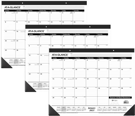 At A Glance Desk Calendar 2023 Office Desk Pads Monthly 21 34 X 17