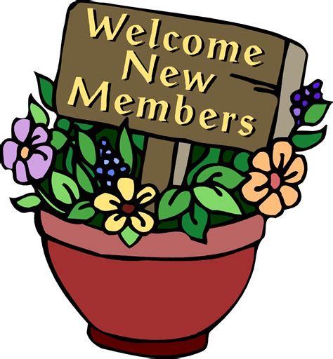 Welcome New Members Clip Art Drawing Free Image Download