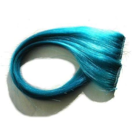 Atomic Turquoise Clip In Hair Extensions Blue Teal Aqua Cyan