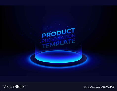 Abstract Hi Tech Background For Display Product Vector Image