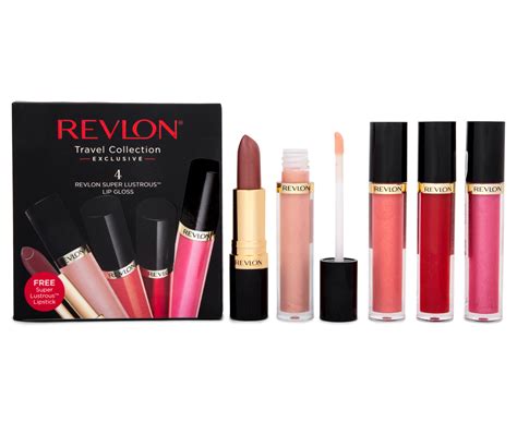 Revlon Super Lustrous Lip Gloss Piece Set Bonus Lipstick Catch Co Nz