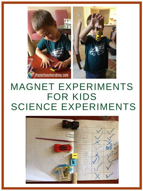 Magnet Experiments For Kids Science Experiments Toddler Science