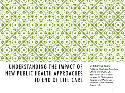 Understanding The Impact Of New Public Health Approaches And End Of