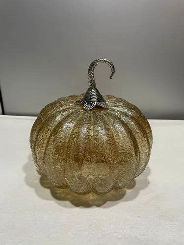 Scraping Golden Glass Lustre Pumpkin For Decoration At Rs 260piece In