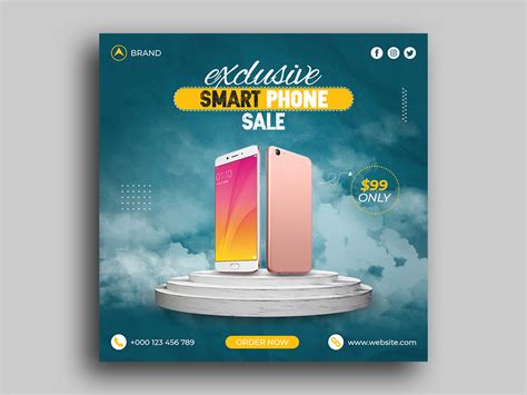Smart Phone Sale Social Media Post Instagram Post Banner Template Search By Muzli