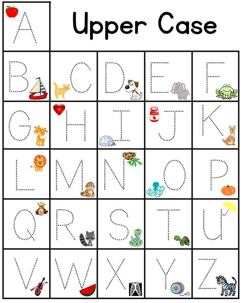Learn when to use them both . Preschool For Moms: Alphabet Upper and Lower Case Trace-ables Just ...