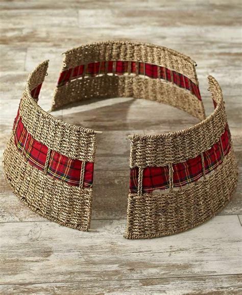 I am also cutting the bottom of the box off and i am going to separate one corner of the box so that i will. Decorative Christmas Tree Collars | Tree collar, Wood christmas tree, Diy christmas tree