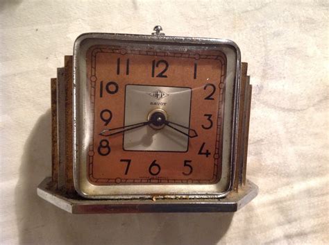 A place to discuss and share art deco. 1920's-1930's Art Deco French Dep "Savoy" alarm clock ...