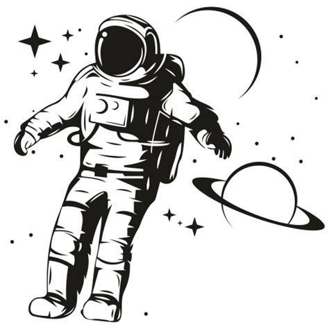 Digital Drawing And Illustration Cut Files For Cricut Astronaut Png