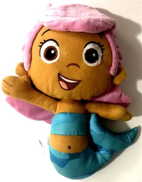 Nickelodeon Nick Jr Nanco Bubble Guppies Molly Plush Toys Brown W Pink