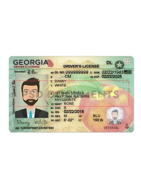 Georgia Drivers License New Psd Template Psd Documents Pertaining To