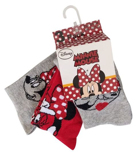 Sun City Socken Disney Minnie Maus 3er Pack Socken Strümpfe Für Kinder