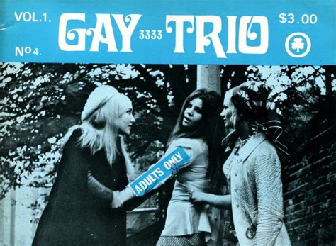 Una Raccolta Unica Di Riviste Pornografiche Gay Trio N 4 Softcore B W 1970